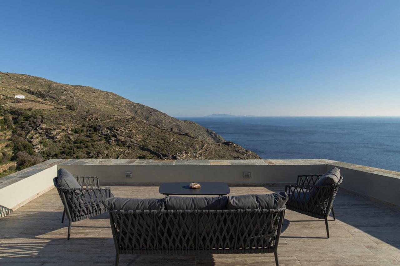 Acron Andros - Luxury Villa With Private Pool Korthio Exterior foto